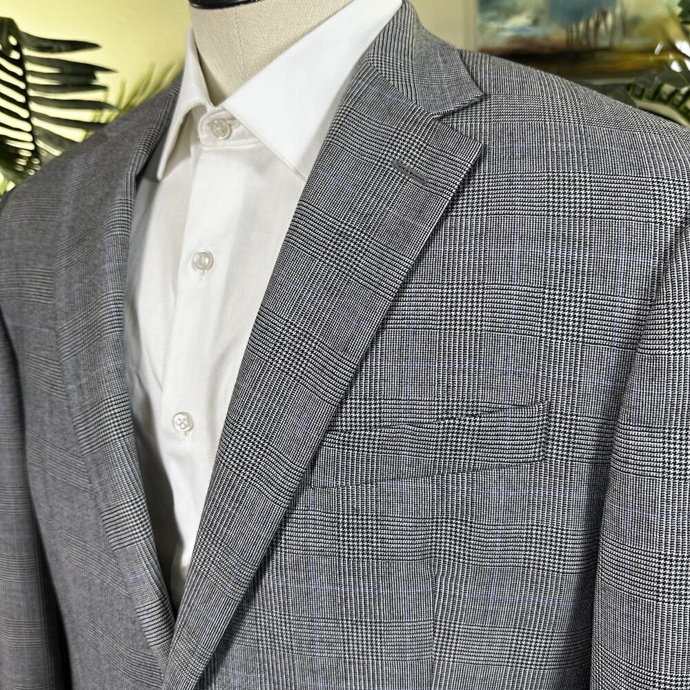 Lauren Ralph Lauren Men 44R Sport coat Blazer Wool Glenn Plaid
